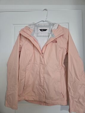 The North Face Women's Light Pink Waterproof Rain Jacket